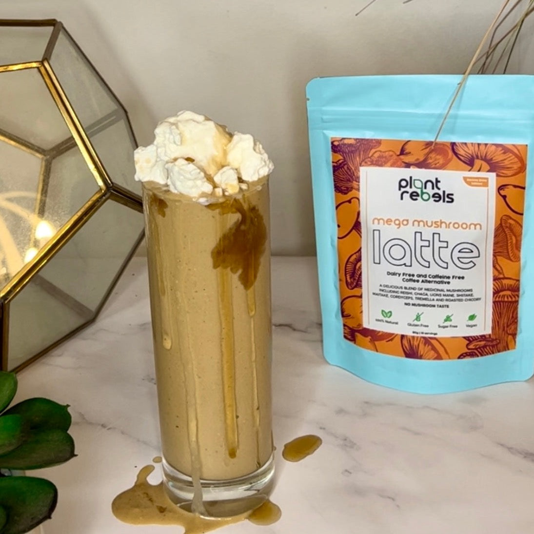 Mega Mushroom Latte Coffee Alternative for Energy & Focus